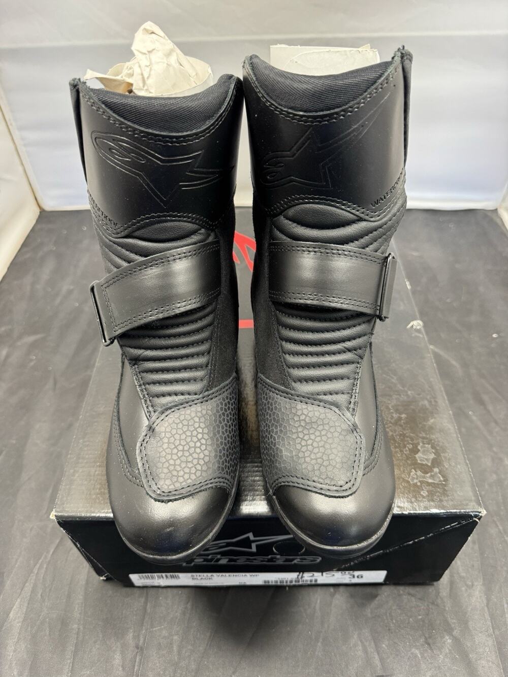 Alpinestars Stella Valencia WP Motorcycle Boots Black US 5 EU 36 Womens Moto New